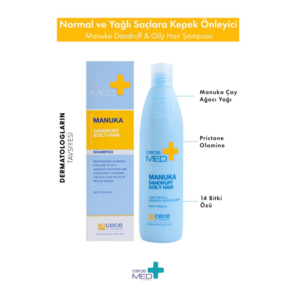 CECEMED AĞLI KEPEK (SEBOREİK DERMATİT) KARŞITI MANUKA ŞAMPUAN 3200 - Görsel 2